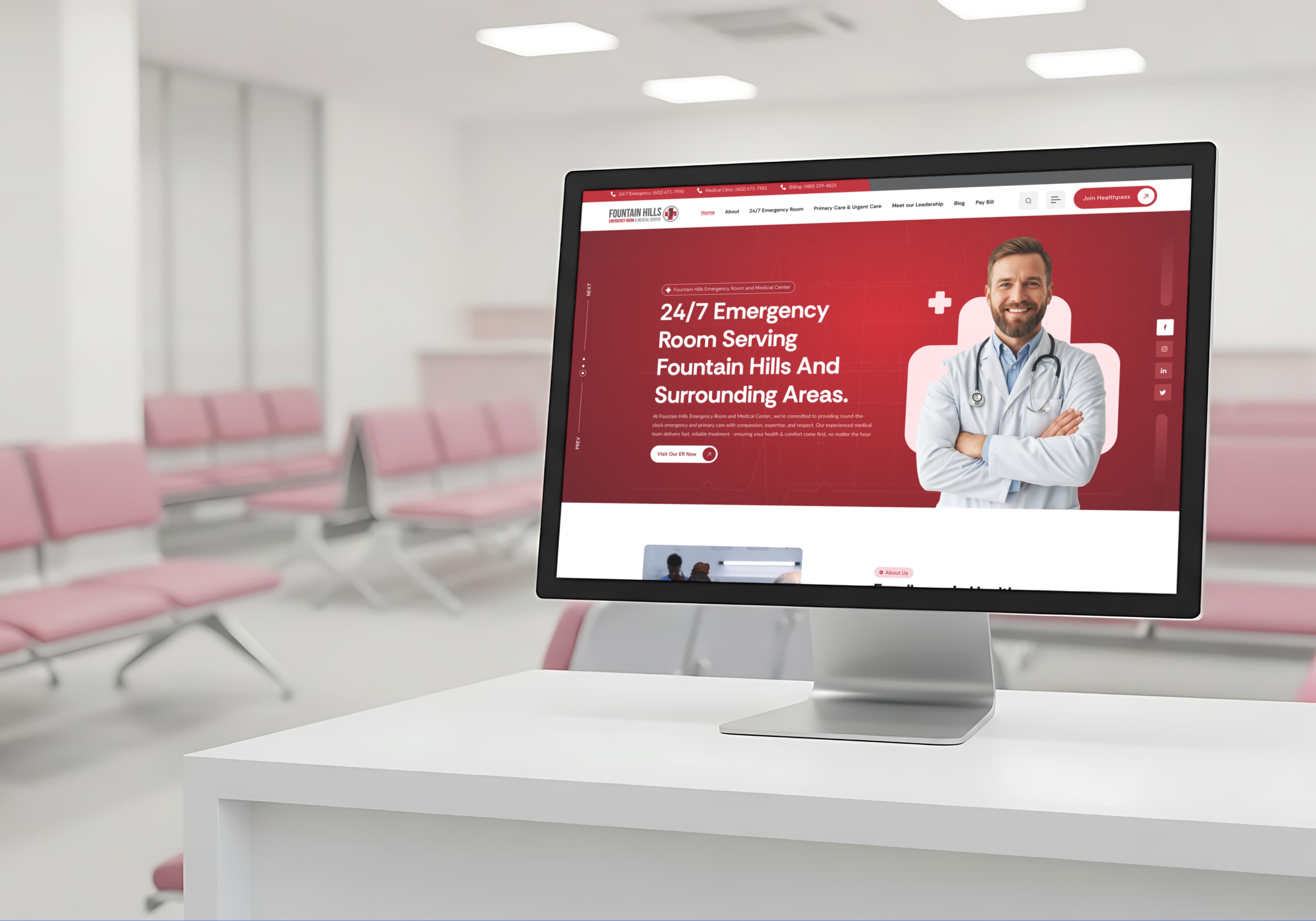 Fountain Hills healthcare website showcase