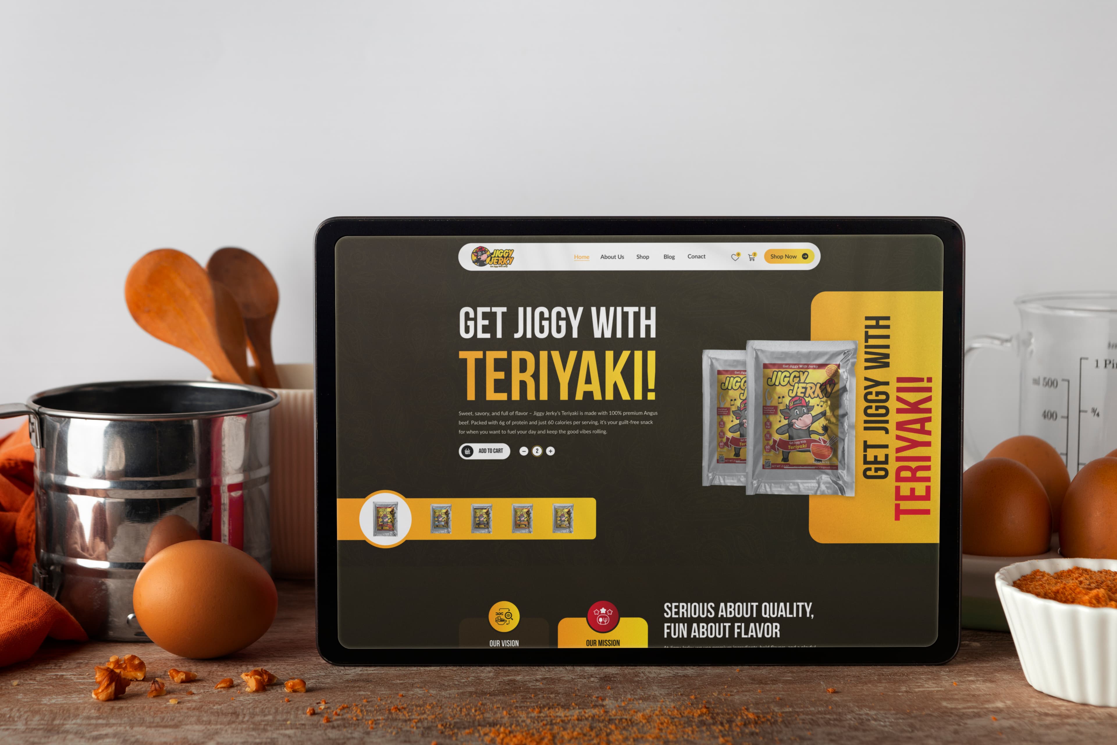 Jiggy Jerky food case study showcase