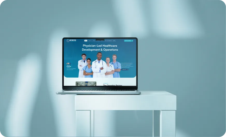Instinctive healthcare website showcase